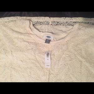 Cream Front Lace top